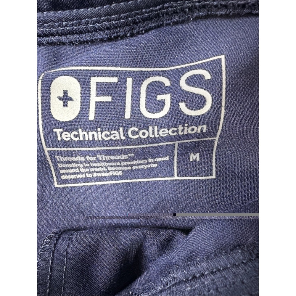 FIGS Zamora Navy Blue Jogger Scrub Pants Women Style W18SW2005 Size Medium - Picture 8 of 11